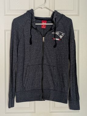 New England Patriots NFL Nike Full Zip-Up Hoodie Navy Pockets Women's Medium